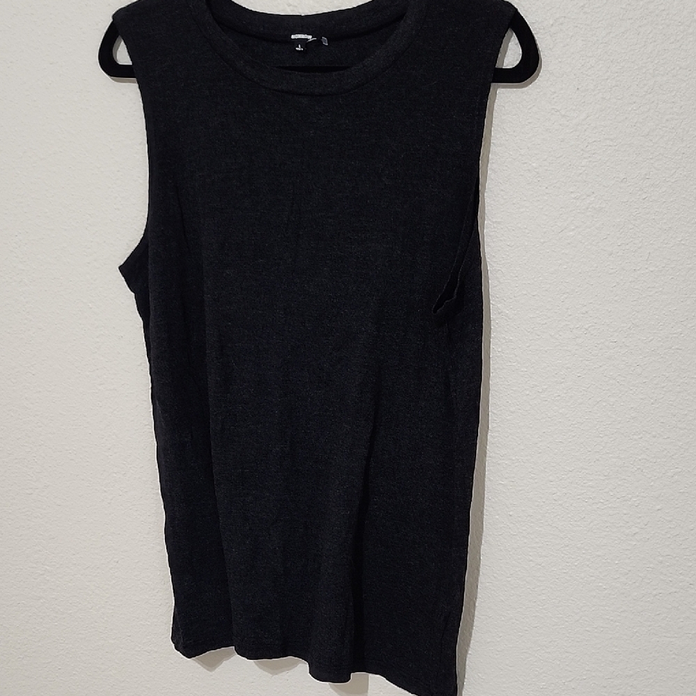 Monrow Black Muscle Tee Top - Picture 7 of 11